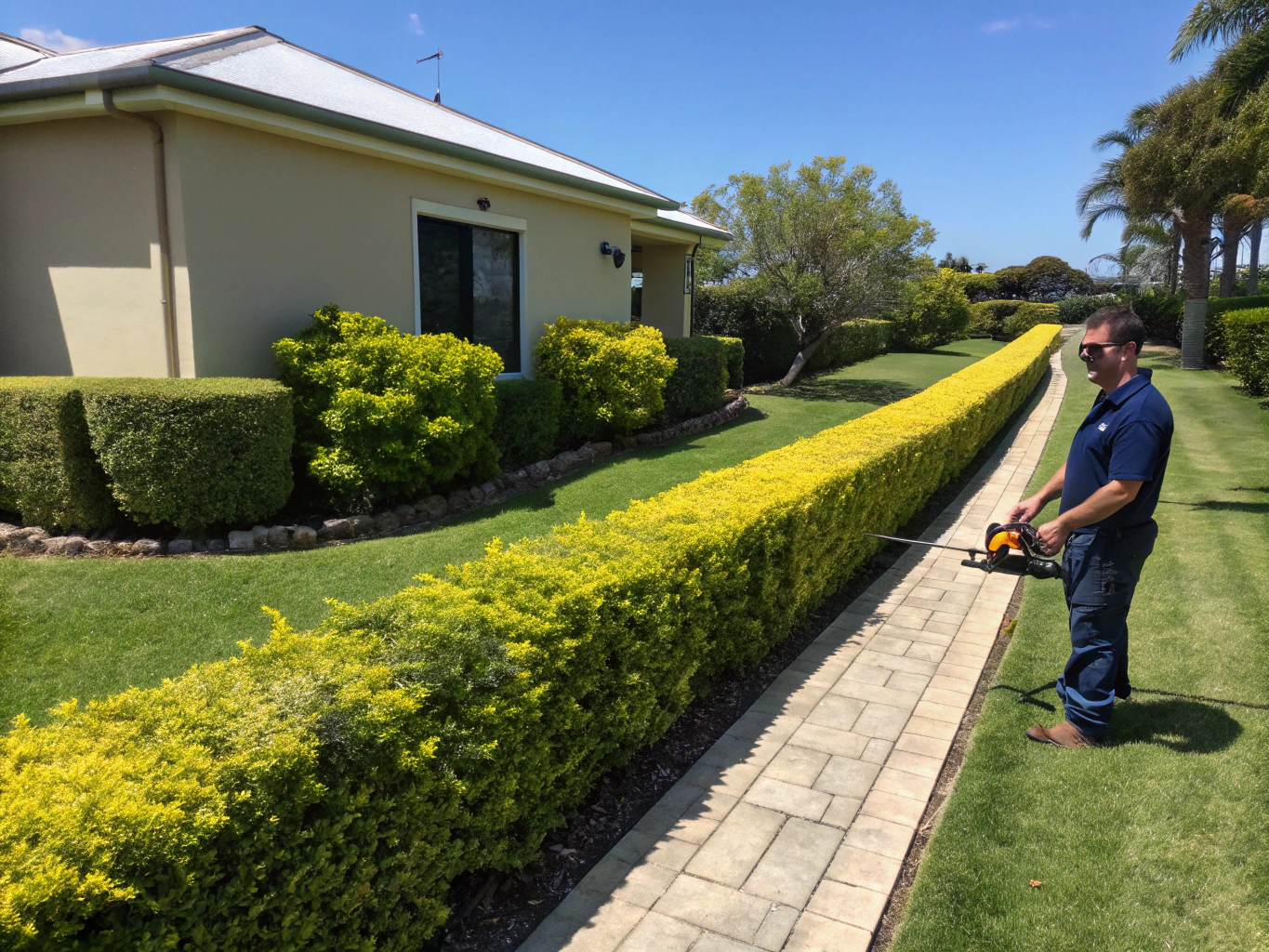 Hedge trimming service