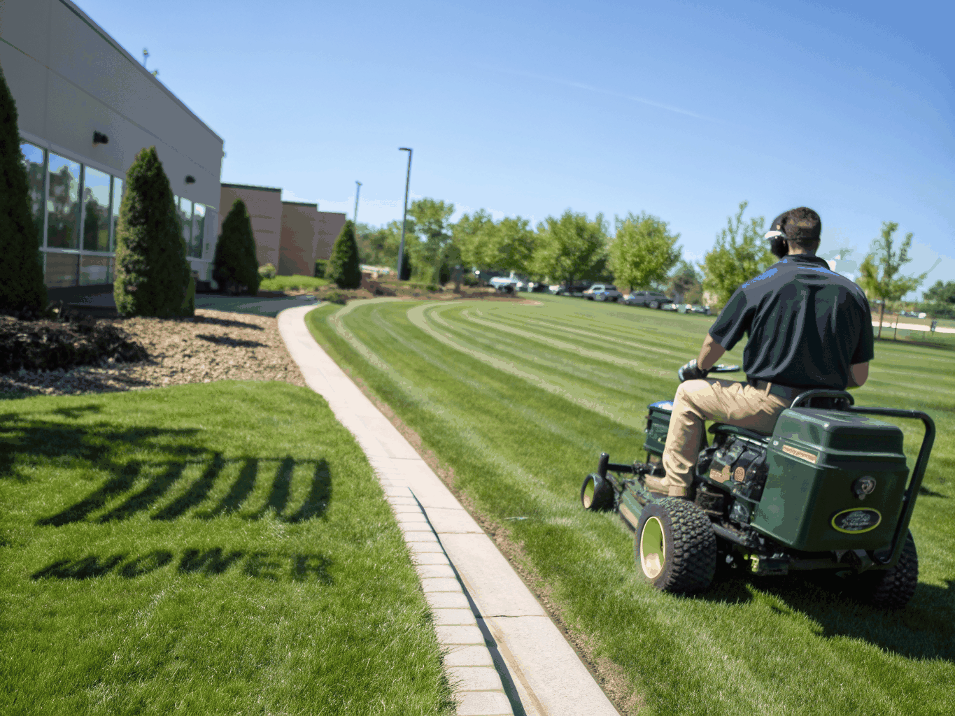 Professional lawn mowing service